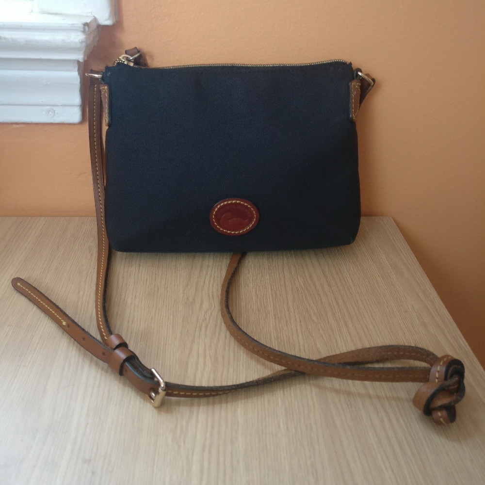 Dooney and Bourke Classic Black Brown Crossbody